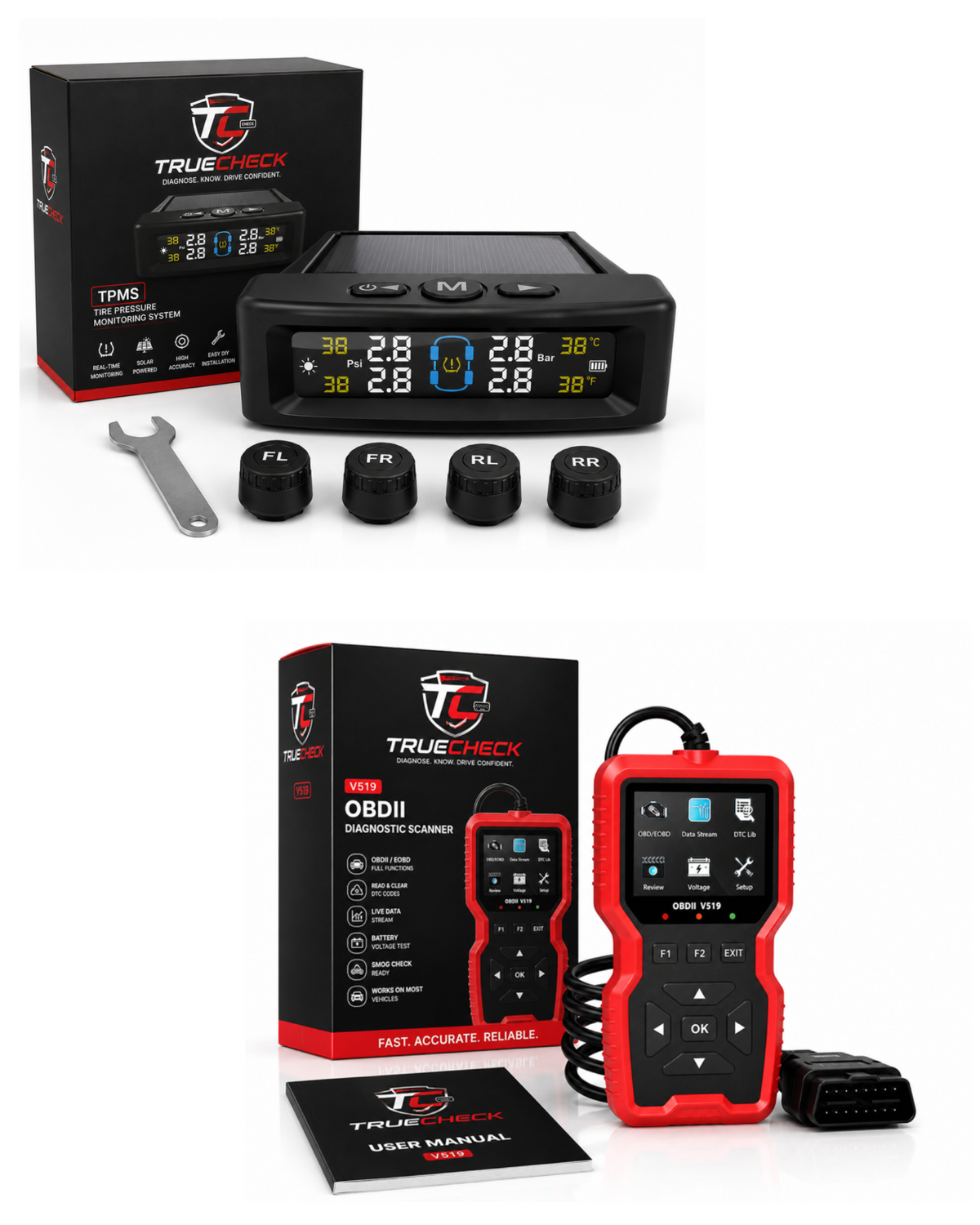 TrueCheck Bundle (OBD 11 + TPMS Monitor)